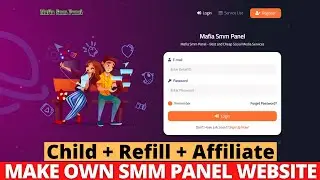 SMM Panel Website with Child + Refill + Affiliate || Smartpanel Pro SMM panel Script Free Download
