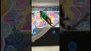 Pop-shuv to switch rock #skate #miniramp #skateboarding