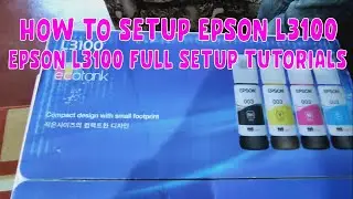 Epson Printer L3100 Full Setup Step by Step 