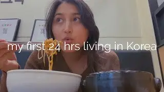 my first 24 hours living in korea: shopping alone + eating my way through Myeongdong | korea vlog #1