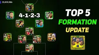 4-1-2-3 & Top 5 New Formations Update In eFootball 2024 | 4123 formation efootball 2024