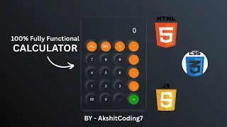 Build a Calculator Using HTML, CSS & JavaScript | Step-by-Step Tutorial 🔥