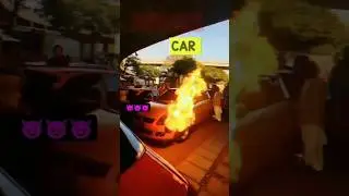 Other car Exhaust 😈 Vs 😈 India car Exhaust 💥🔥   Flame 👺 || #shorts #exhaust #trending