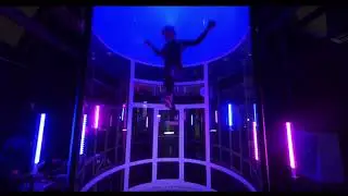 Indoor skydiving 2020. Igor Loginov in wind tunnel Skyfly from Krasnoyarsk.