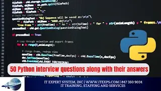 Python Programming Top 50 Interview Questions | Certification | Data Analysis | IT Expert System