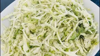 КАПУСТНЫЙ САЛАТ  Weißkraut Salat Салат с капусты и Огурца