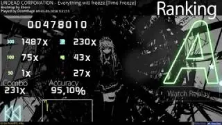 UNDEAD CORPORATION - Everithing will freeze [time freeze 7.65*] osu! Relax.