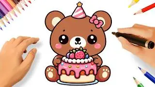 HOW TO DRAW KAWAII TEDDY BEAR EASY 🧸