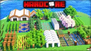 I Built 20 REAL LIFE Farms in Minecraft Hardcore