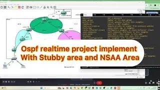 OSPF Real time project Part -2 | Implementation with stubby area and NSSA Area