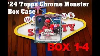 2024 TOPPS CHROME MONSTER BOX CASE OPENING BOX 1-4!!!!