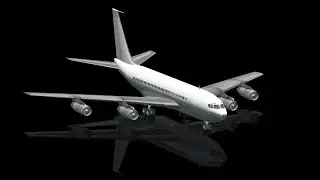 Boeing-720  landing in to LECH airport Spain.