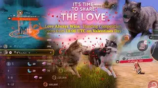 Valentine Day Event . The wolf online Simulator. 5k wolf.