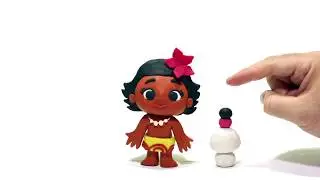 MOANA Play Doh Stop Motion and Cartoons For Kids 💕 Superhero Babies