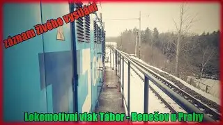ZÁZNAM živého vysílání ►Lokomotivní vlak Tábor - Benešov u Prahy 742 204