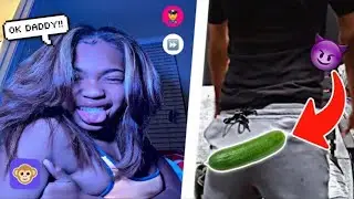 C🥒CUMBER🥒 PRANK ON MONKEY APP FREAKS🥵 *SHE FLASHED ME*😨