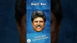 KAPIL DEV Transforms to Caricature Cartoon MORPH EFFECTS Animation Corner Cricket Bowler Sports