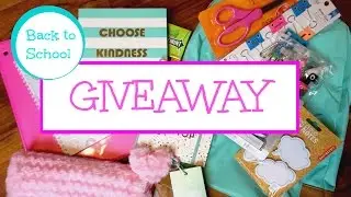 Back to school Supply Haul giveaway | Annie Rose