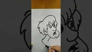 How To Draw Shaggy Rogers Step by Step | Scooby Doo Cartoon Characters | Easy drawing idea 