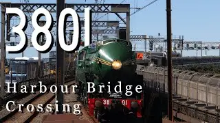 [4K] 3801 Crossing the HarbourBridge | Ft. 8649 & Red Rattler