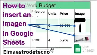 How to insert images in Google Sheets.