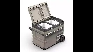 מקרר לרכב עם מדחס LG  עם גלגלים ALPICOOL 45המקרר בעל 2 תאים