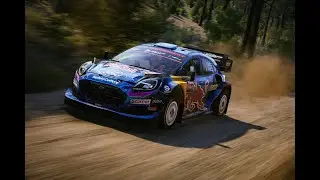Ford Puma Rally 1 Flying in Saakoski Finland / EA WRC