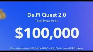 Join the De.Fi Quest, complete as many tasks as you can, and get a chance to win up to $100,000!