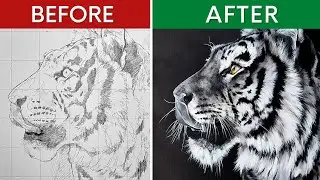 Painting a Tiger - Step by Step Tutorial