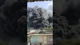 Kebakaran Pabrik Paralon (Tangerang/sabtu, 16 juli 2022)