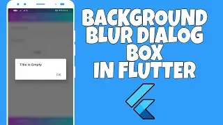 Background BLUR Dialog Box In Flutter - easyFlutter