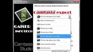 What file formats does Camtasia export | Formats Does Camtasia | Qaiser Infotech