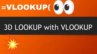 3D LOOKUP with VLOOKUP