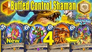 NEW Buffed Control Shaman 4.0 Deck With New Legendary Incindius At Perils in Paradise | Hearthstone