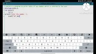 write a c programme to print multiplication table of any number