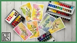 Whimsical Botanicals Watercolour Postcards