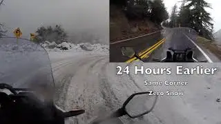 Snow Ride on a 2019 Africa Twin Adventure Sports with Kenda Big Block Tires Mt. Baldly