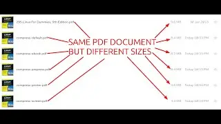 LEARN TO REDUCE THE SIZE OF PDF DOCUMENTS ON LINUX