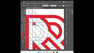 Monogram letter R+R logo Design #shots #illustrator #tutorial