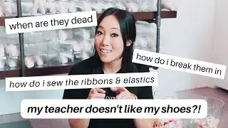 How to Sew First Pair of Pointe Shoes with Josephine Lee!