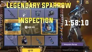 LEGENDARY SPARROW WEPON INSPECTION AND LUCK DRAW | CALL OF DUTY MOBILE | #alyangamer #gamerspot