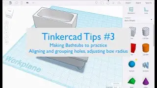 Tinkercad Tips #3: aligning and grouping holes