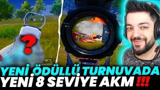 YENİ ÖDÜLLÜ TURNUVADA YENİ EFSANE 8 SEVİYE AKM İLE YARGI !! PUBG Mobile