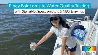 Piney Point on-site Water Quality Testing using StellarNet UV VIS Spectrometers