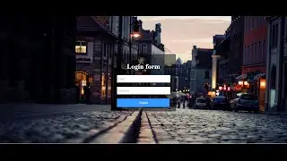 how to make a login form in html