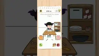 Brain test 4 level 46 |Which one did eat my chicken fries?!