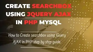 Live Search Box Using jQuery AJAX in PHP MySQL  Real Time Search Feature Tutorial BY BHAVESH CHAVAD