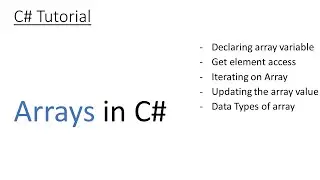C# Tutorial - 12: Arrays in C#