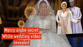 mercy Aigbe secret white wedding video revealed,awwwn😍😍