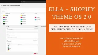 #57 - How to set up Color Filter by Metaobject and Metafield in Ella Theme?